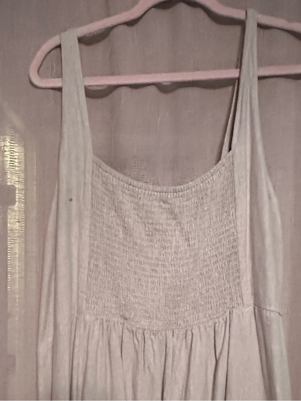 Old Navy Neutral Linen Midi Dress - Picture 6 of 8